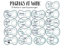 ITH Stickserie - Mug Rugs At Work 1